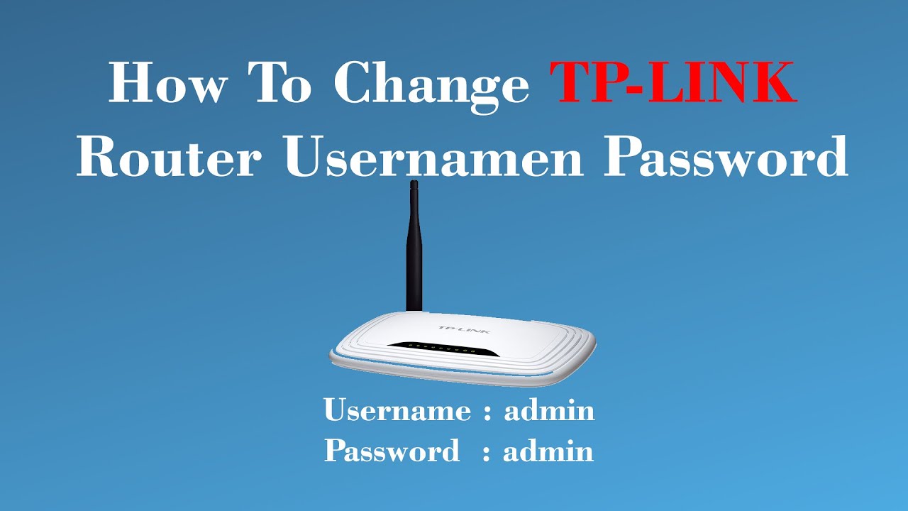 how to change tp link router password